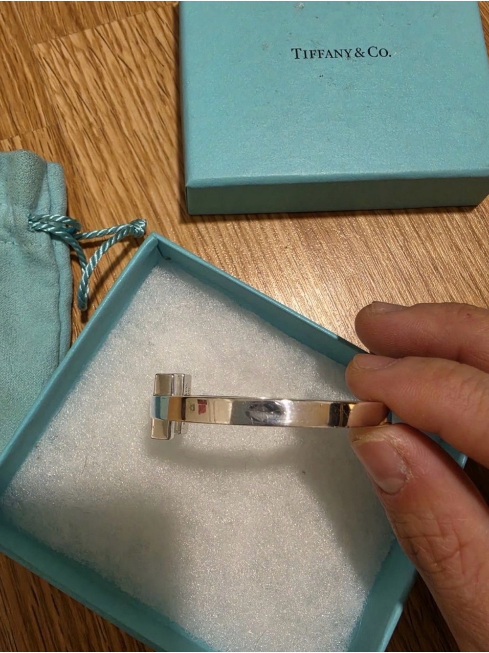 Tiffany T Square Bracelet Sterling Silver (Size Small) Authentic - Picture 6 of 15